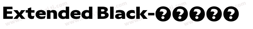 Extended Black字体转换